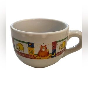Purr-fect Morning Companion: Illustrated‎ Cat Mug from Royal Norfolk 16 Oz Rare